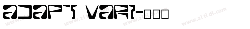 ADAPT VARI字体转换